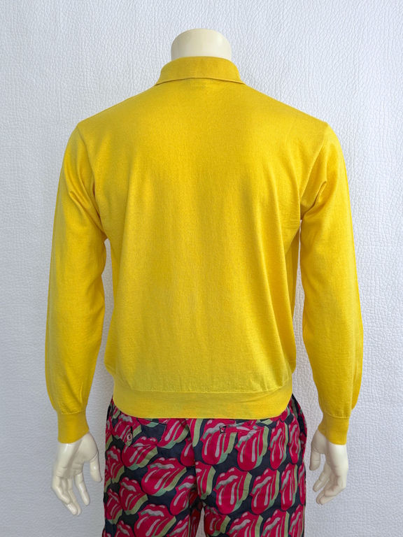 VTG Gianni Versace Silk-Cashmere Polo Shirt