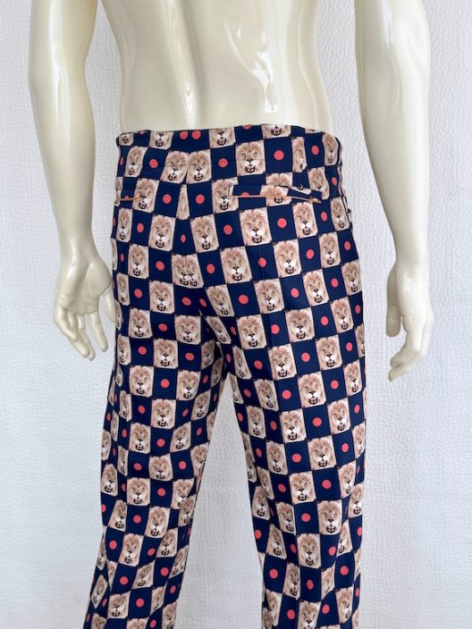 Fendi Lion Print Pants