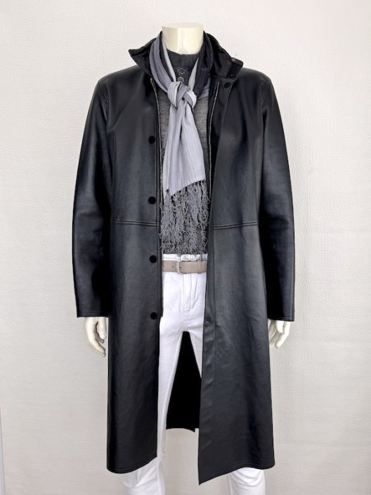 RARE Giorgio Armani Leather Coat