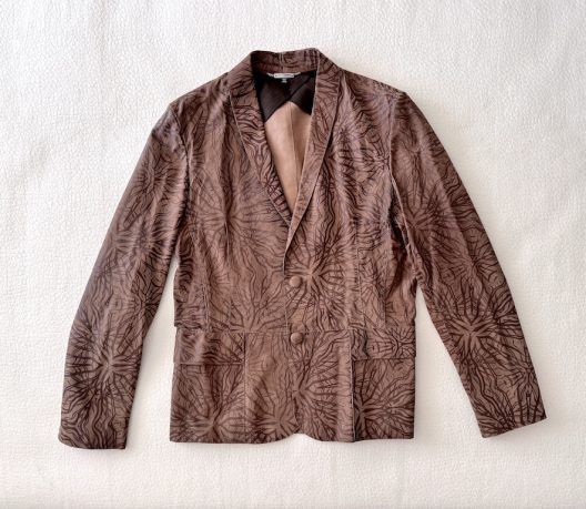 RARE Roberto Cavalli Printed Suede Jacket