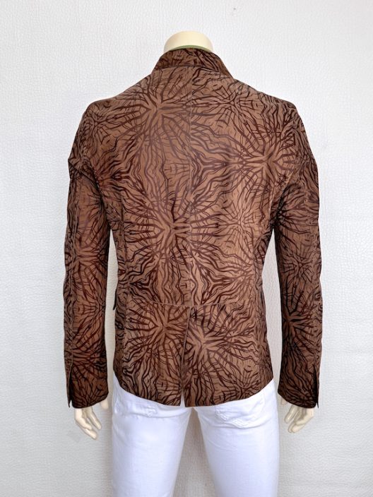 RARE Roberto Cavalli Printed Suede Jacket