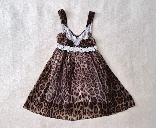 Dolce & Gabbana Animal Print Silk Dress