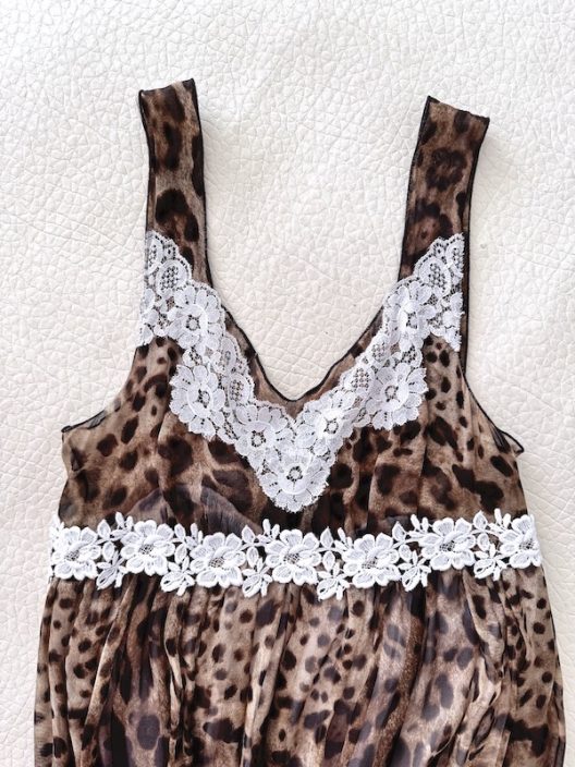 Dolce & Gabbana Animal Print Silk Dress