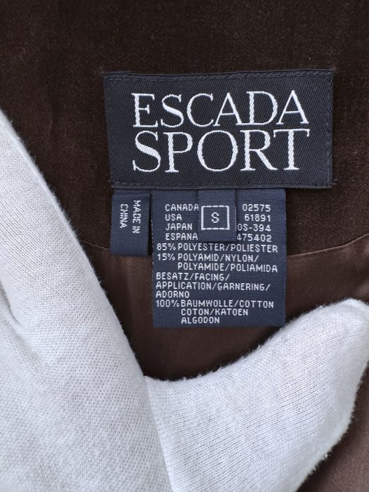 Escada Brown Quilted Jacket