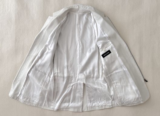 Versace Off-white Leather Jacket