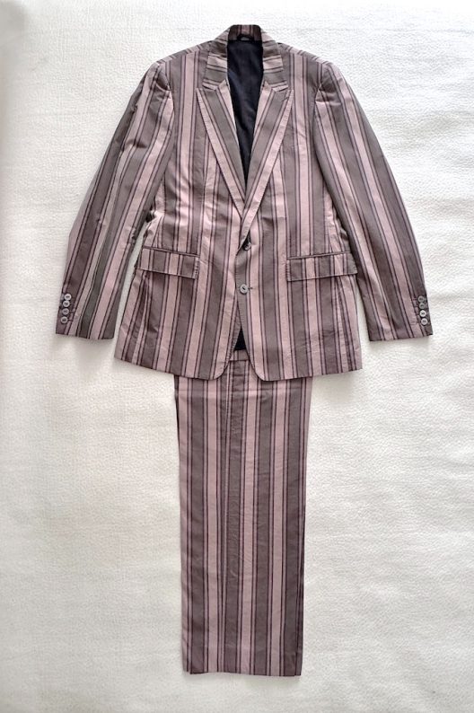 Burberry Prorsum Striped Silk Suit