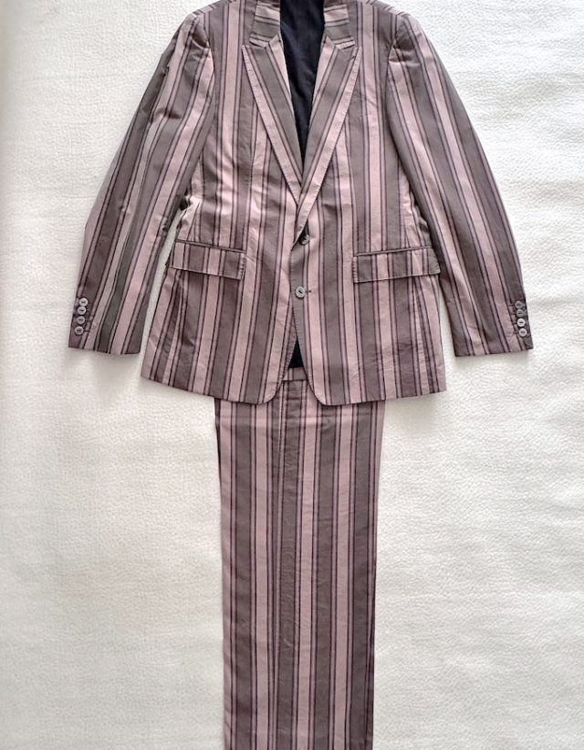 Burberry Prorsum Striped Silk Suit