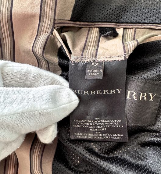 Burberry Prorsum Striped Silk Suit