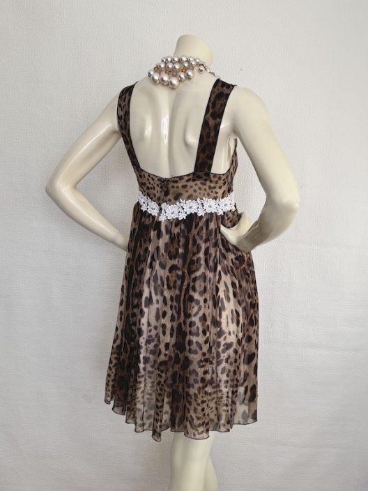 Dolce & Gabbana Animal Print Silk Dress