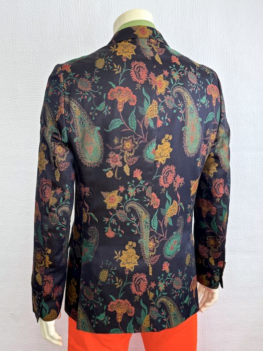 Etro Runway Floral Print Jacquard Blazer