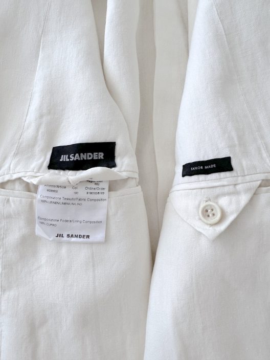 Jil Sander Unstructured Off-white Linen Jacket