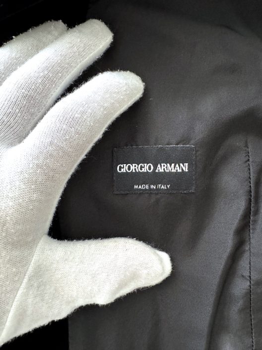 Giorgio Armani Runway Black Velvet Waistcoat