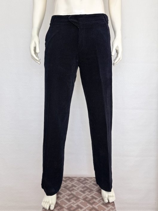 Giorgio Armani black velvet trousers