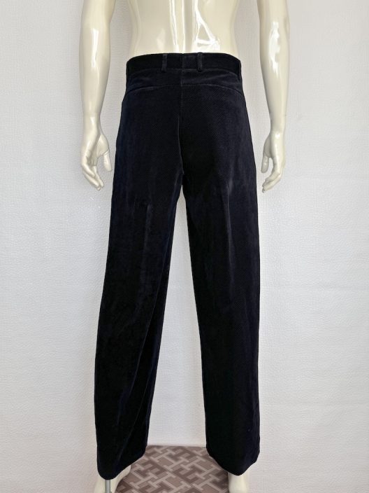 Giorgio Armani black velvet trousers