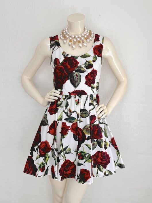 Dolce & Gabbana floral print sleeveless dress