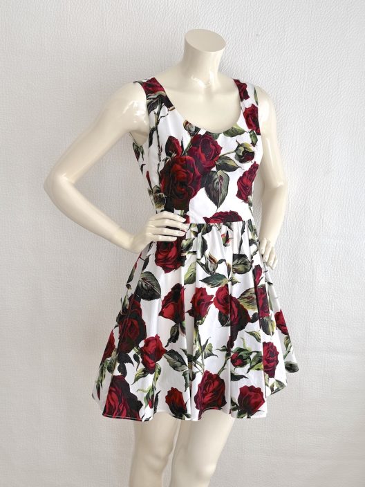 Dolce & Gabbana floral print sleeveless dress