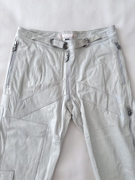 RARE Versus by Versace Leather Cargo Pants