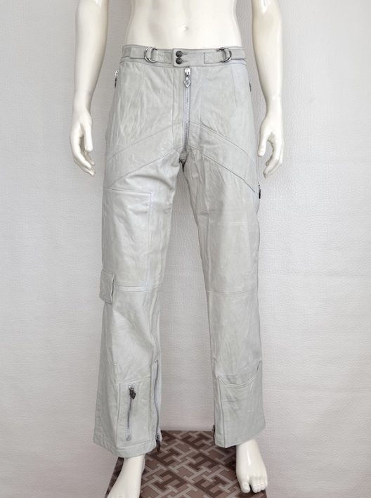 RARE Versus by Versace Leather Cargo Pants