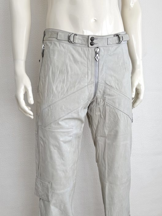 RARE Versus by Versace Leather Cargo Pants