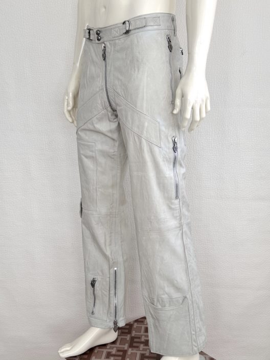 RARE Versus by Versace Leather Cargo Pants