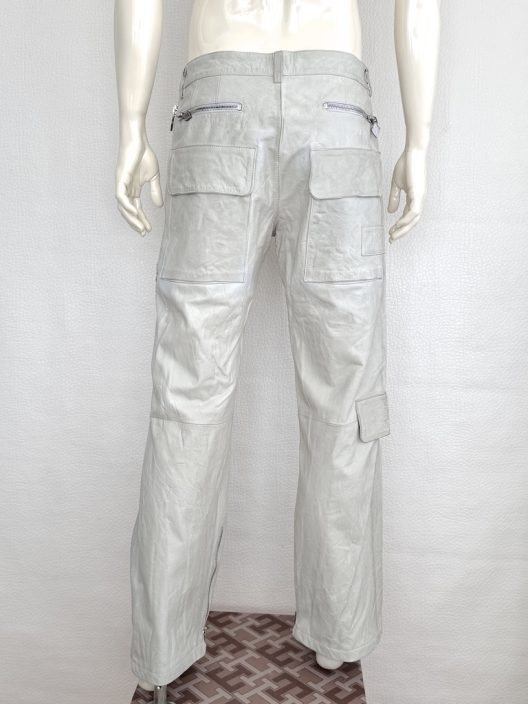 RARE Versus by Versace Leather Cargo Pants