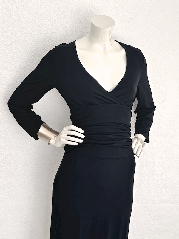 Armani Collezioni Black Draped Dress