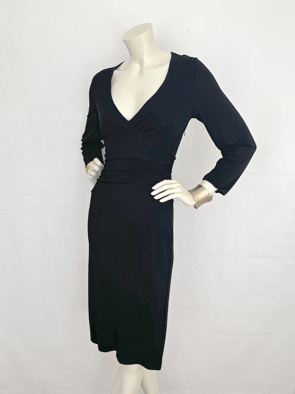 Armani Collezioni Black Draped Dress