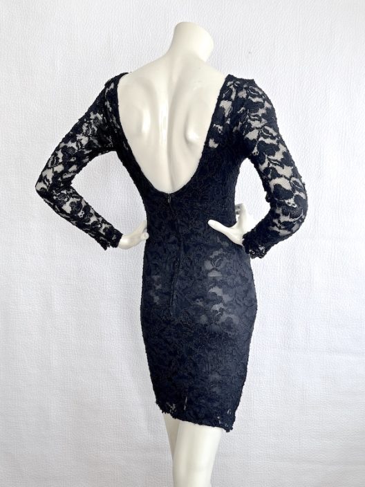 Dolce & Gabbana Black Lace Body Dress