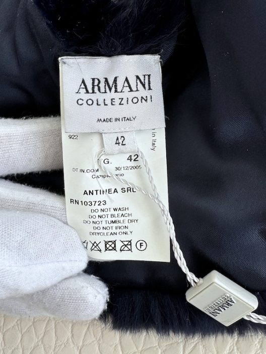 Armani Collezioni Fur Collar