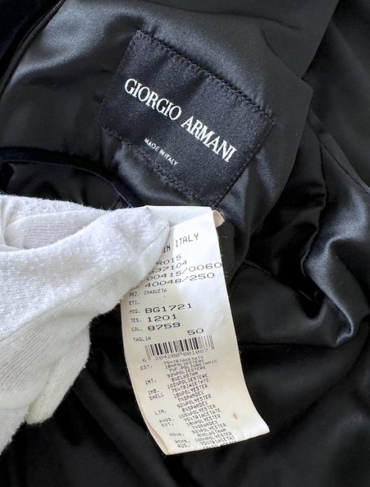 RARE Giorgio Armani Destructured Velvet Jacket