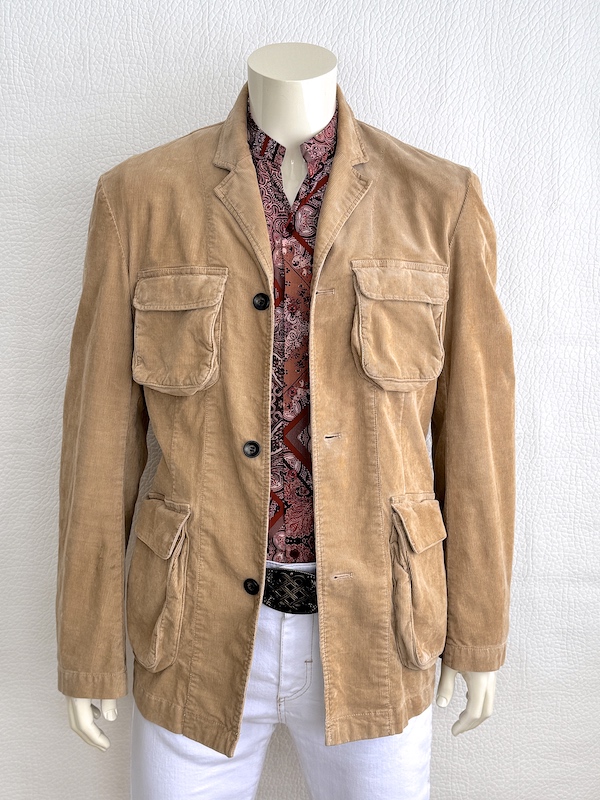 Armani Jeans Destructured Corduroy Jacket