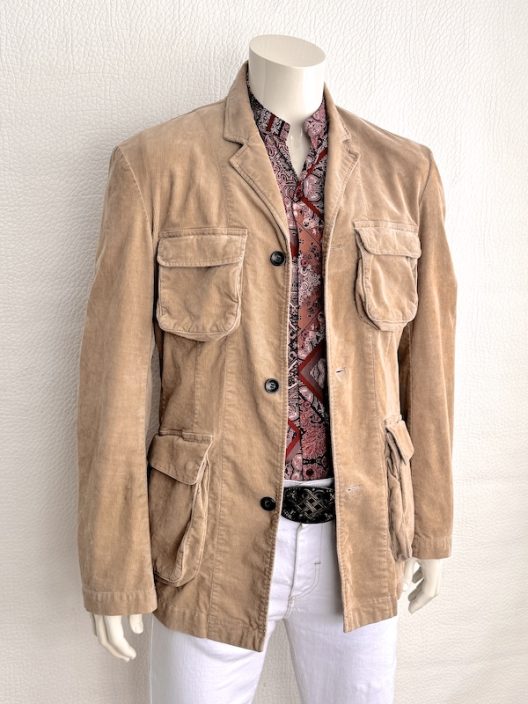 Armani Jeans Destructured Corduroy Jacket