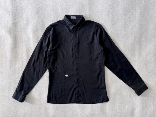 Dior by Hedi Slimane Black Shirt-Hidden Buttons