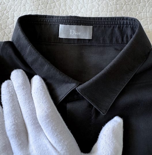 Dior by Hedi Slimane Black Shirt-Hidden Buttons