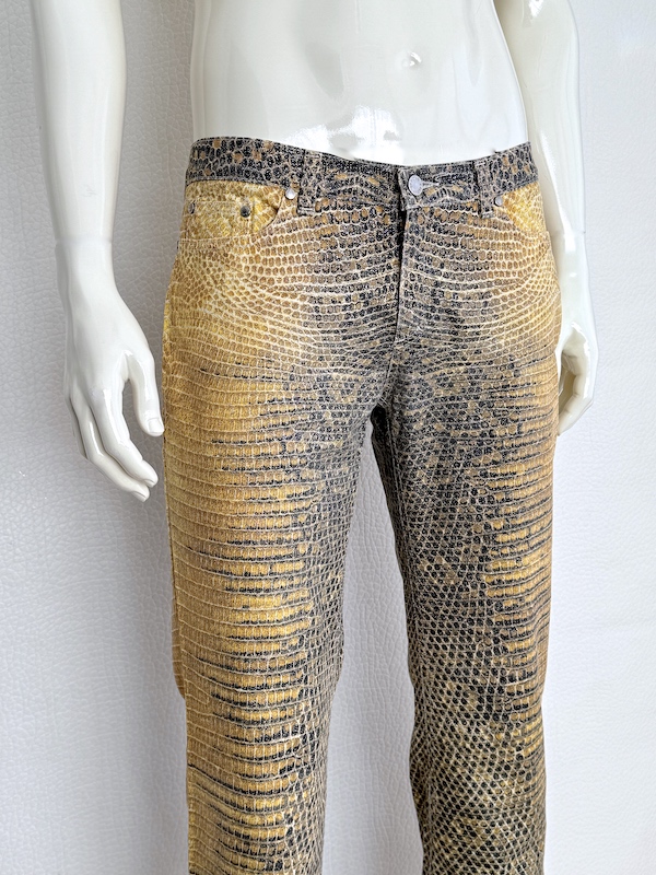 Roberto Cavalli Animal Print Jeans