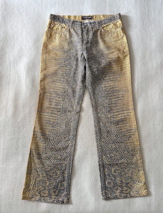 Roberto Cavalli Animal Print Jeans