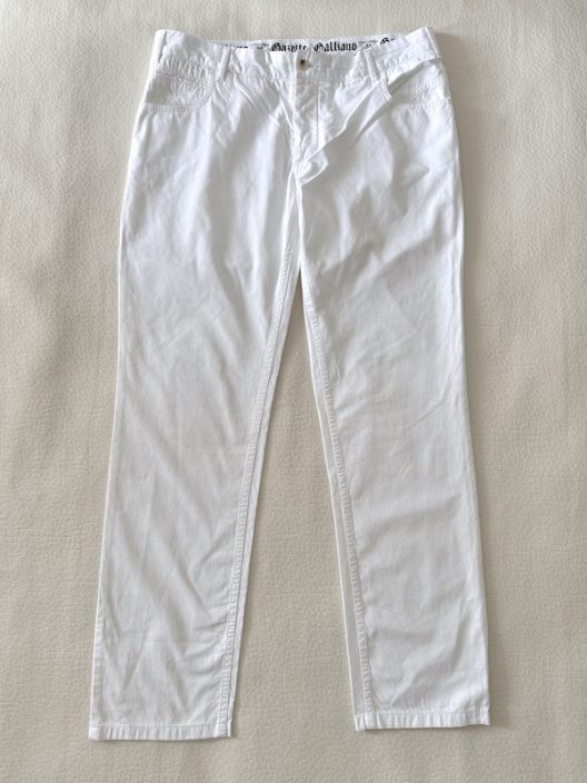 John Galliano White Jeans