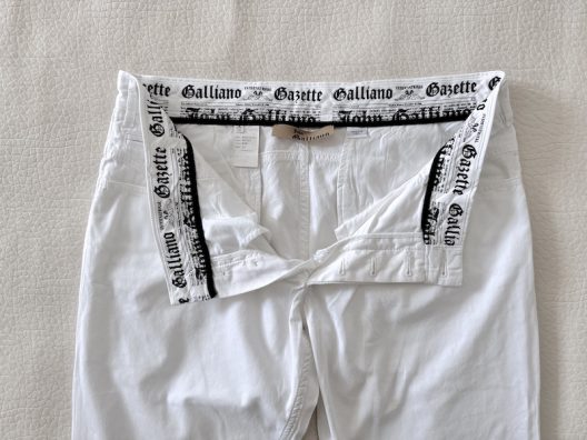 John Galliano White Jeans