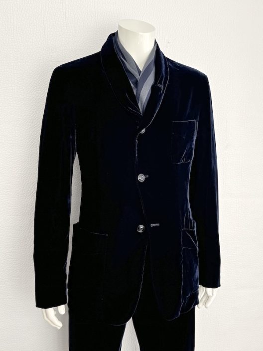 Giorgio Armani Black Velvet Suit