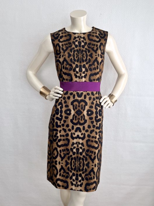 Giambattista Valli Animal Print Cotton Dress