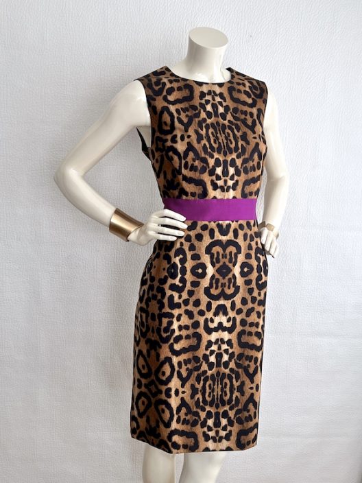 Giambattista Valli Animal Print Cotton Dress