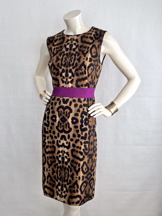 Giambattista Valli Animal Print Cotton Dress