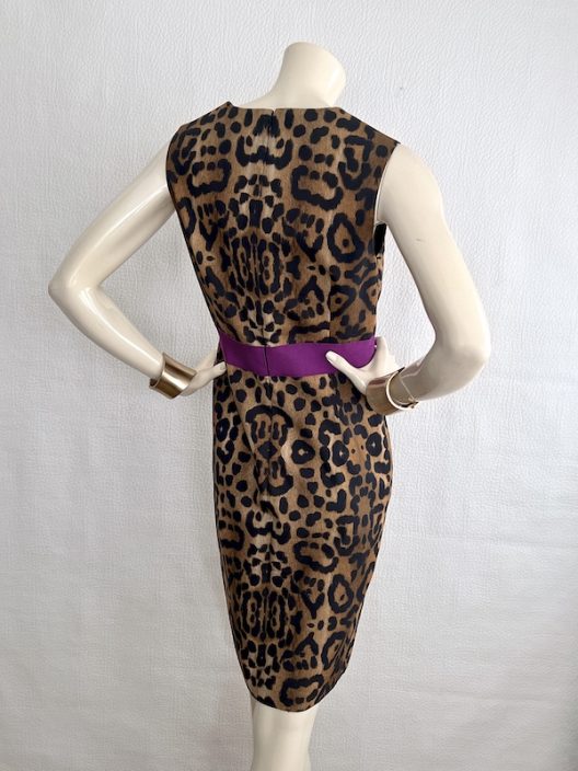 Giambattista Valli Animal Print Cotton Dress