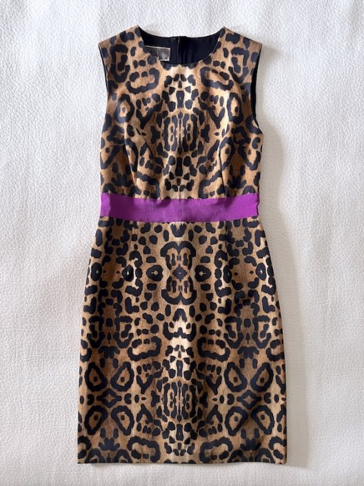 Giambattista Valli Animal Print Cotton Dress