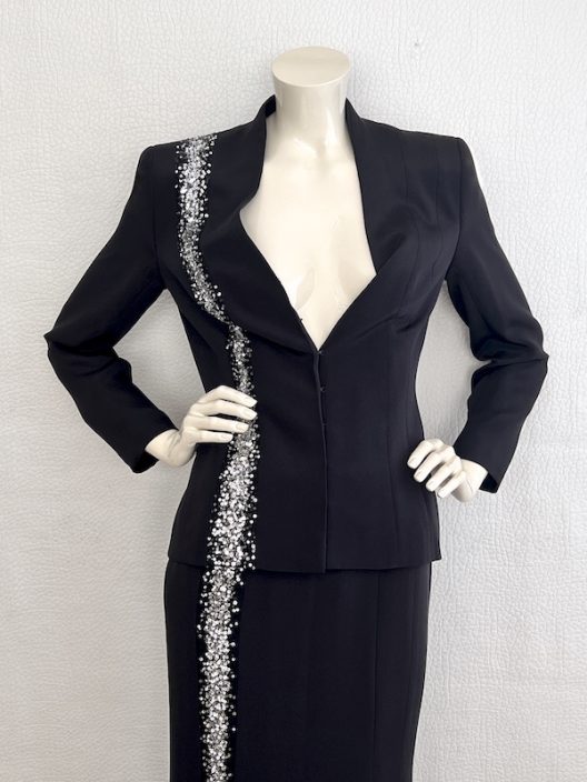 Escada Couture Silk Black Suit