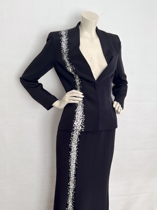 Escada Couture Silk Black Suit