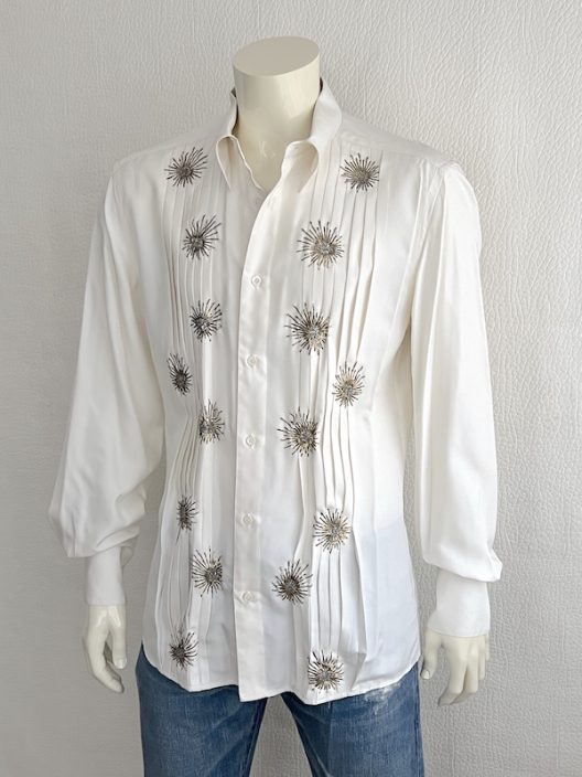 VTG Versace Silk Shirt Embellished With Rhinestones