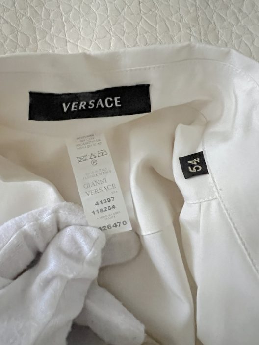 VTG Versace Silk Shirt Embellished With Rhinestones