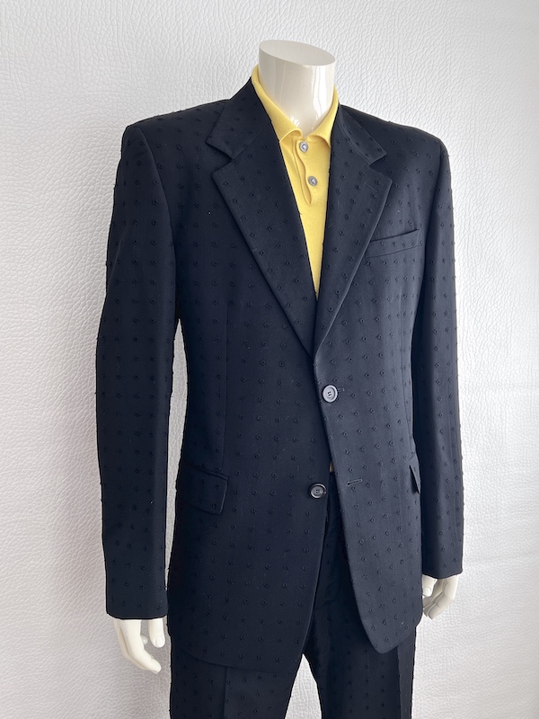 VTG Gianni Versace Couture Black Suit S/S 94