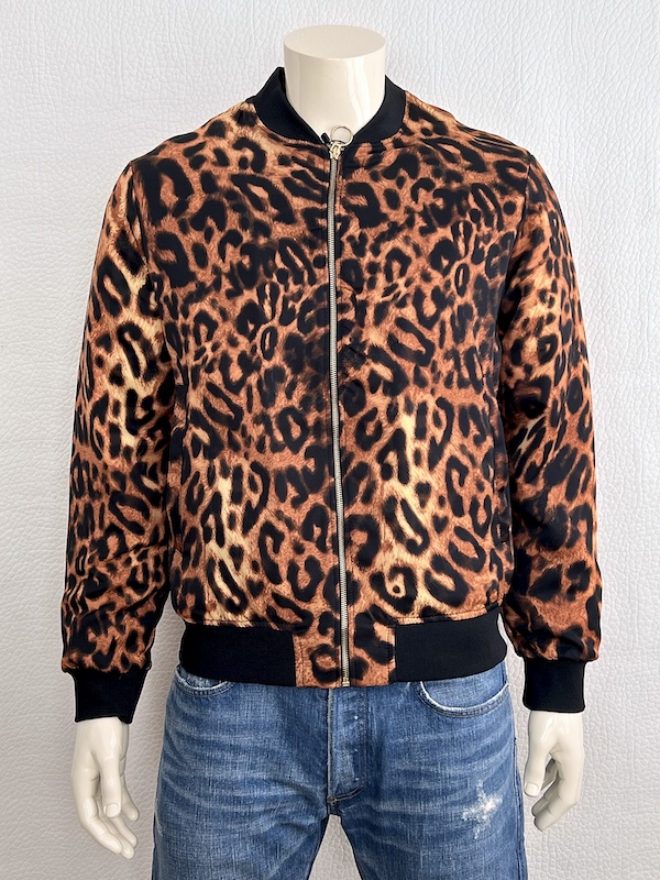 RARE ZARA Animal print quilted bomber jacket